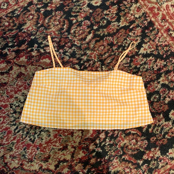 Lovers + Friends Bowie tangerine tie back top - Picture 5 of 7